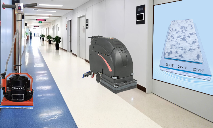 office building corridors Epoxy Floor Cleaning Scrubber Pad - Fleece Fabric Composite Combo Melamine Rectangular Floor Pad.jpg