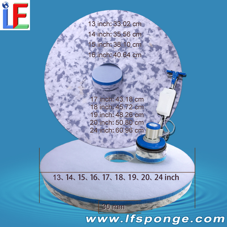 Fleece Combo Melamine Floor Pad | For Rotary Floor Scrubbers & Aircraft Maintenance Cleaning