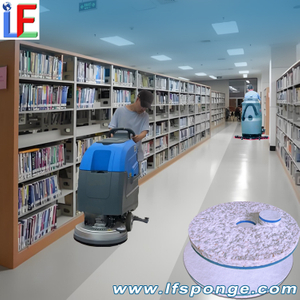 Library Floor Cleaning Fleece Combo Melamine Floor Pad