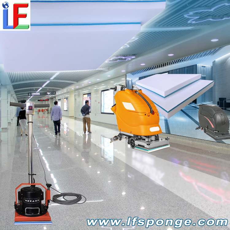 Subway Station Waiting Area Cleaning Fleece Melamine Square Floor Pad