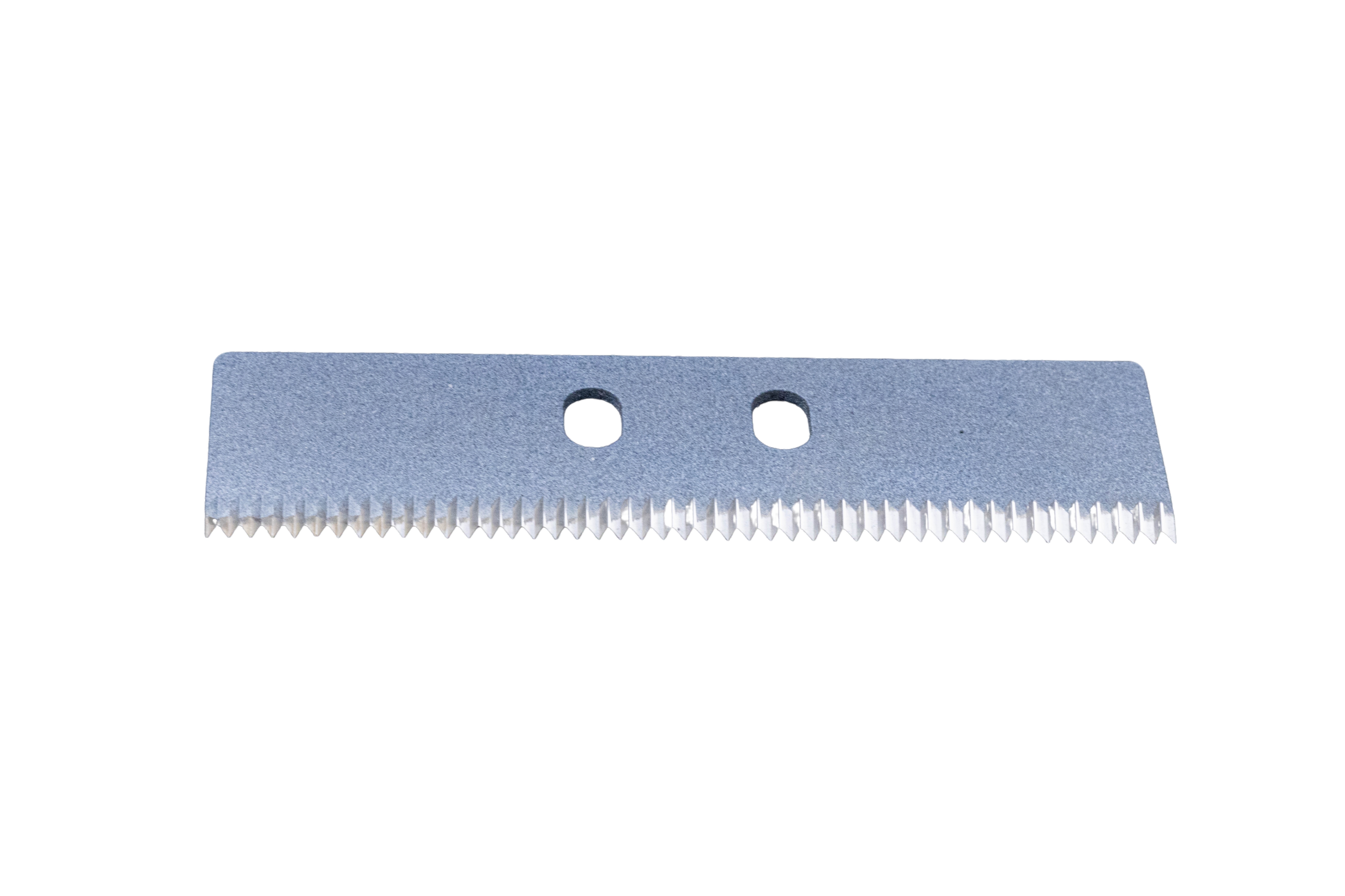 Food packaging material cutting blades
