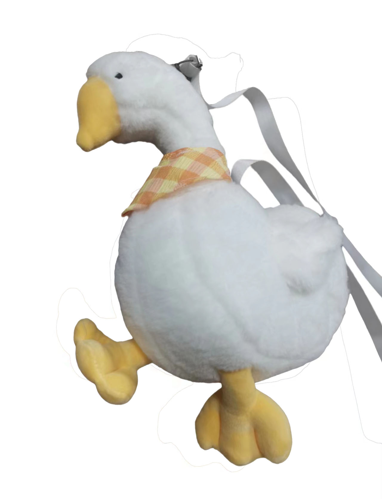 Big White Goose Plush Toy Backpack Plush Handbag Plush Diagonal Bag