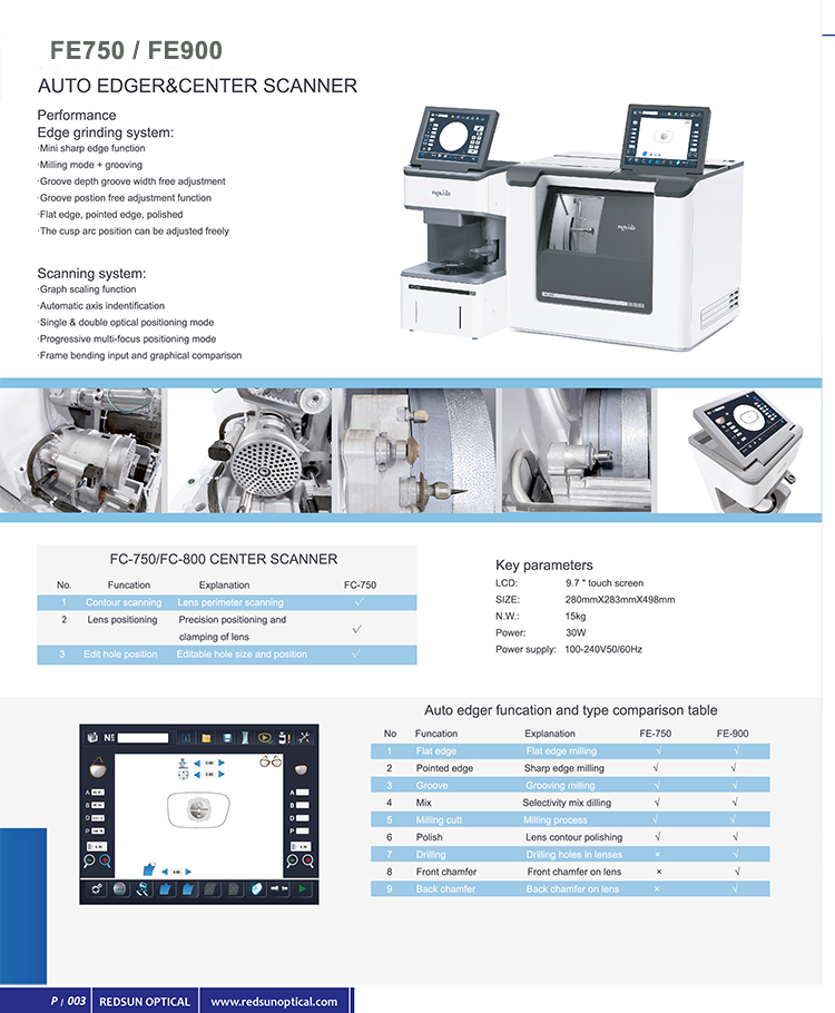 FE-900 Bordeadora de lentes autom&aacute;tica-1