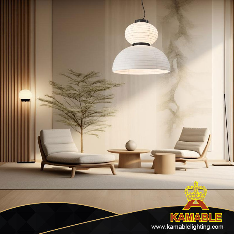 Современный возобновляемый белый материал ручной работы для дома и виллы, подвесной светильник (KD8641/450)