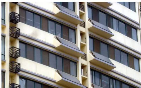 calentador de agua solar de pared para balc&oacute;n