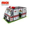 Ambulans Araba Teması Çocuklar için Kapalı Yumuşak Mobil Oyun Alanı