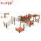 Children wooden outdoor play set