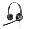 High-Quality Dual Ear Headset with Mic, Compatible with PC, Mobile Phone, VoIP Systems U29