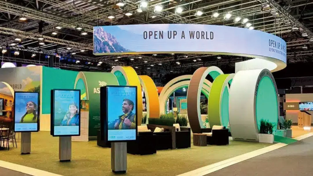 ESE exhibition Temporary LED video wall Exposición ESE Videowall LED temporal