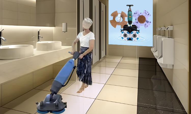 Butterfly Combo Melamine Pad for Public Bathroom Multi-Area Floor Cleaning