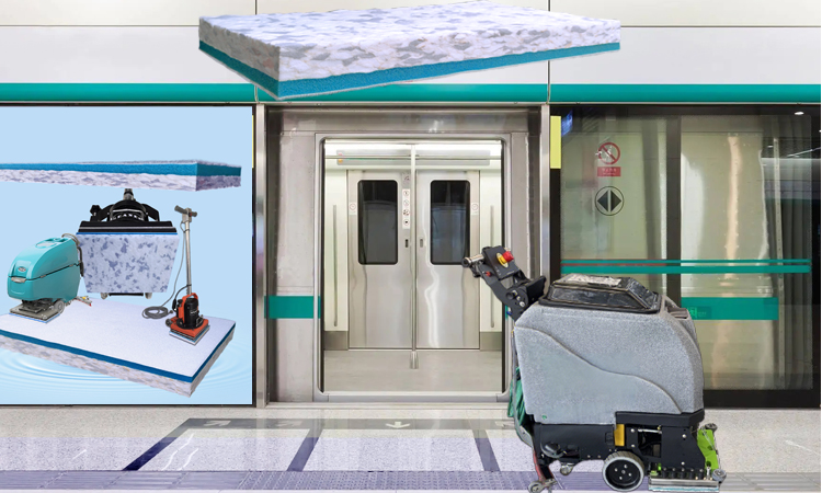 Water-Only Marble Cleaning Pad for Subways - Fleece Fabric Composite Combo Melamine Rectangular Floor Pad.jpg