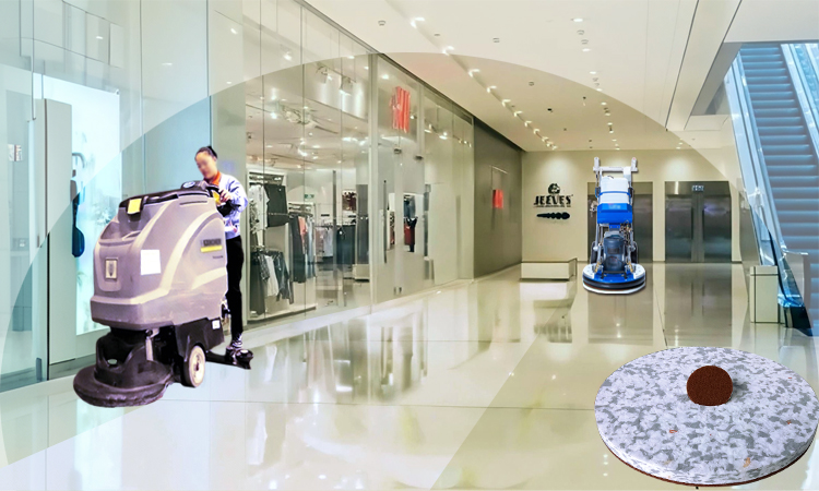 Shopping Cart Scratch Fading Cleaning Pad for Supermarket Terrazzo Floors - Combo Melamine Floor Pad.jpg