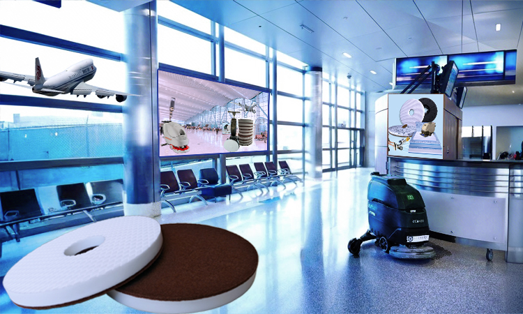 16kg Compressed Melamine Floor Pad - Oil Stain & Shoe Print Cleaning Pad for Epoxy Self-Leveling Floors in Airport Terminal Halls.jpg