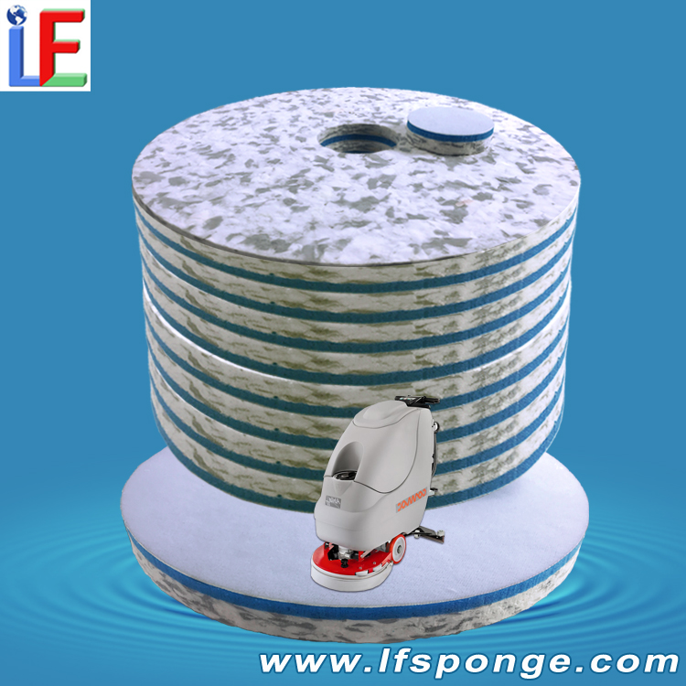 Fleece Combo Melamine Floor Pad | For Rotary Floor Scrubbers & Aircraft Maintenance Cleaning