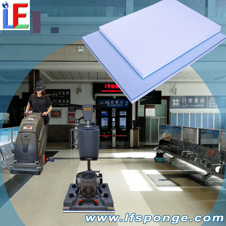  High-Speed Rail & Station Waiting Hall Cleaning Fleece Melamine Square Floor Pad
