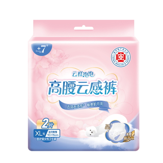 'Goodcare+7®云样泡泡高腰云感裤女性卫生裤XL码2片装