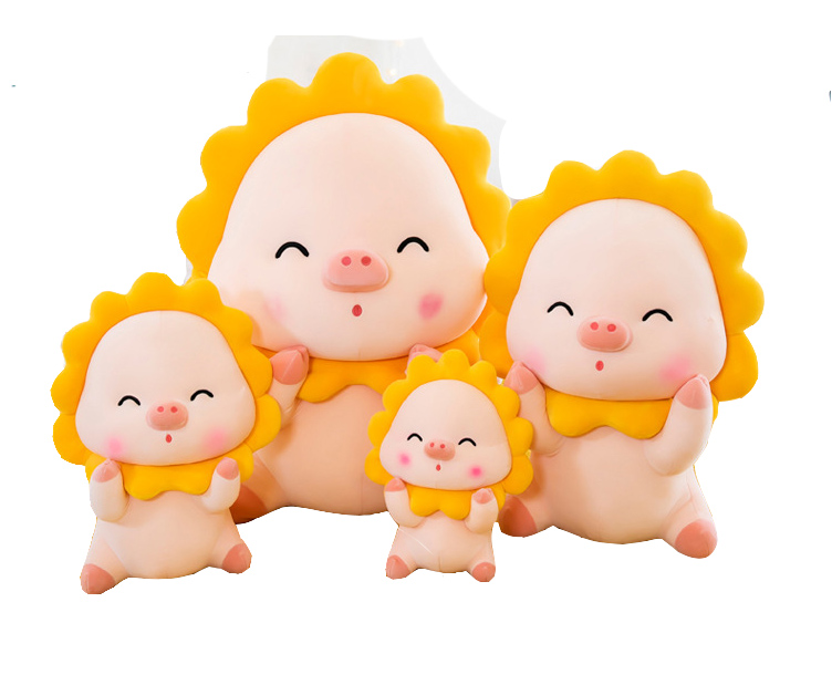 Sunflower Pig/ Pillow, Doll, Sleeping Pillow, Birthday Gift