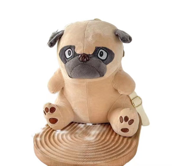 Shar Pei Plush Toy Backpack Plush Handbag Plush Diagonal Bag