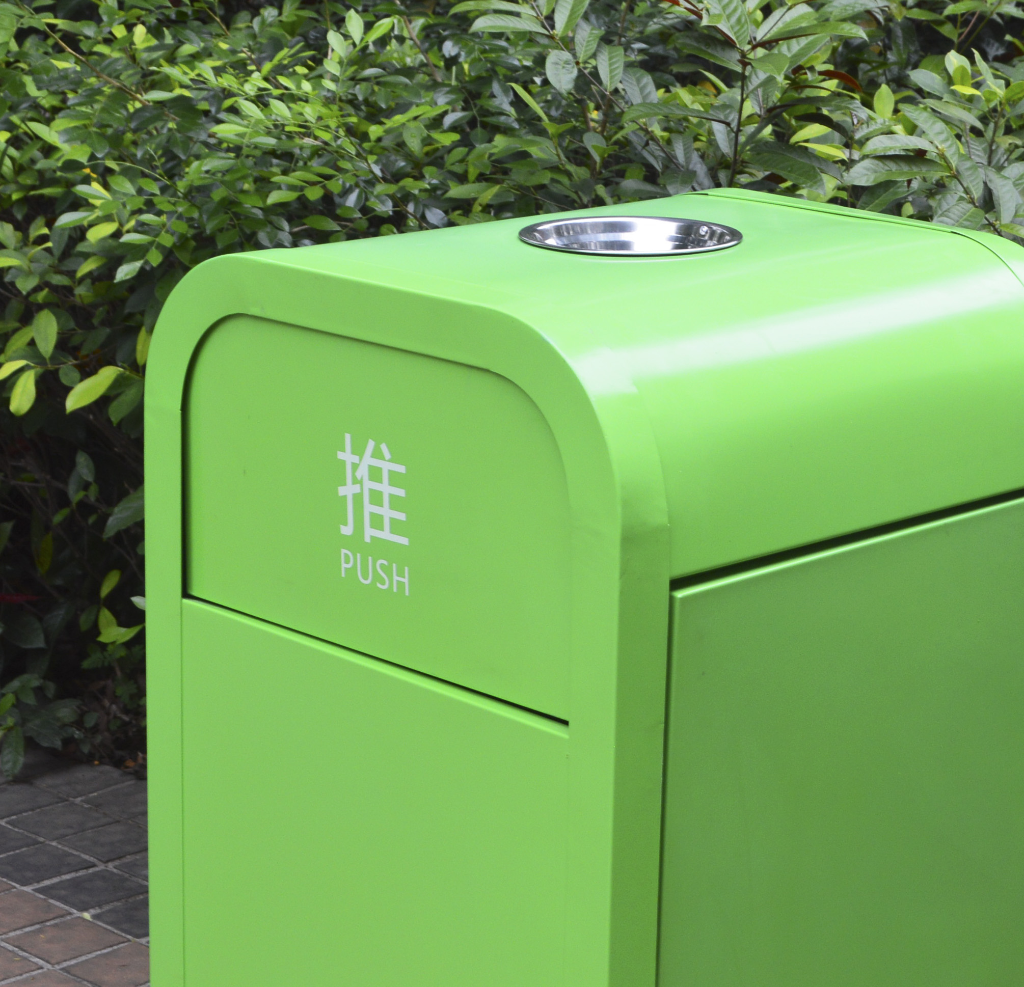 Outdoor Park Trash Can with Metal Buy Trash can, dustbin, Storage