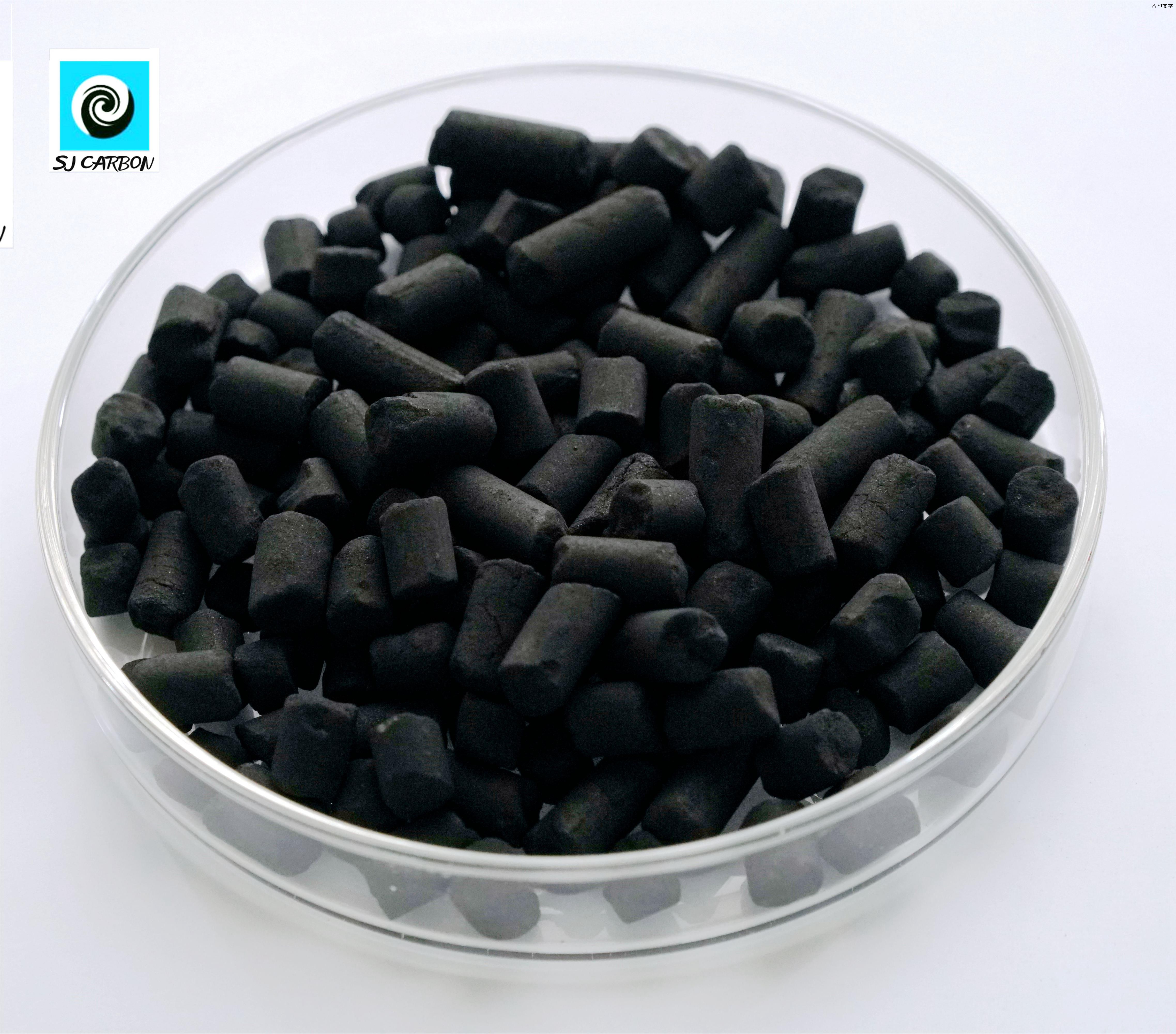 SJ 4mm Coal Columnar Activated Carbon Used for Chemical Industry Factory Activated Carbon