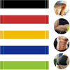 Set of 5 Resistance Bands Exercise Loops Fitness Stretch Bands Yoga Straps Workout Flexbands