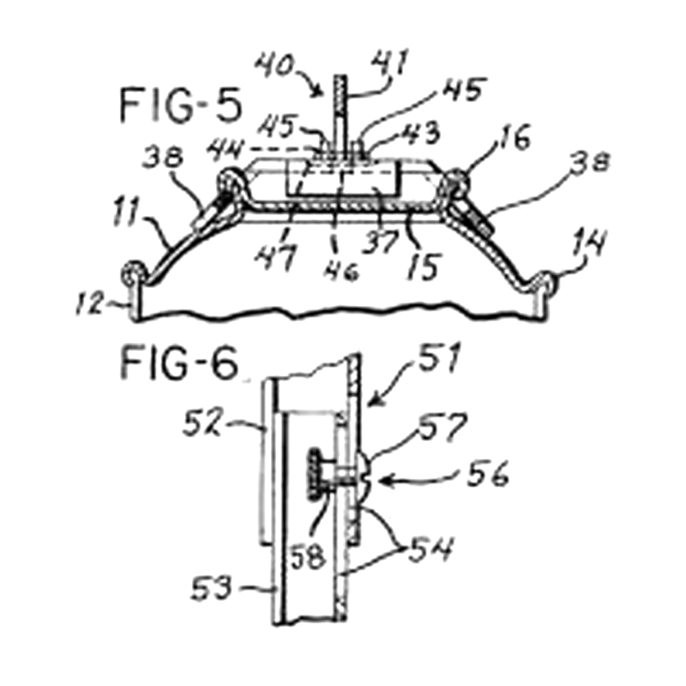 operating handle for aerosol containers