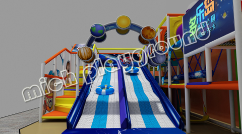 Mich Nouveau design beignet toboggan aire de jeux couverte