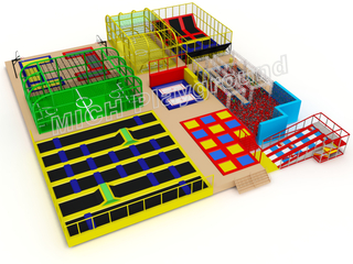 Trampolinpark mit Mini Soccer Court