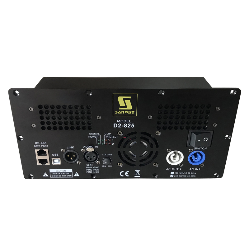 D2-825 800W 250W 2CH DSP Active Plate Amplifier لمكبر الصوت ثنائي الأمبير