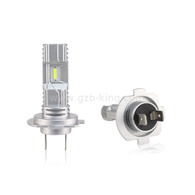 Global compact 40W H7 3400LM fanless car LED headlight bulb 