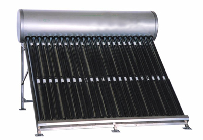 Calentador de agua solar de tubo de vacío comercial sin presión