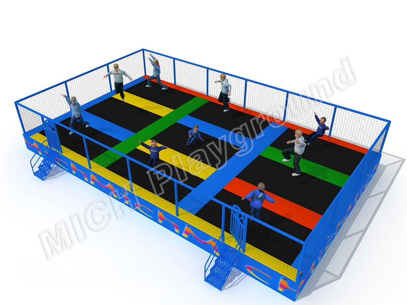 MICH Parque de trampolim interno personalizado para crianças adultos