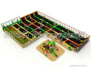 Diseño de parque de trampolín interior MICH para entretenimiento 3507A