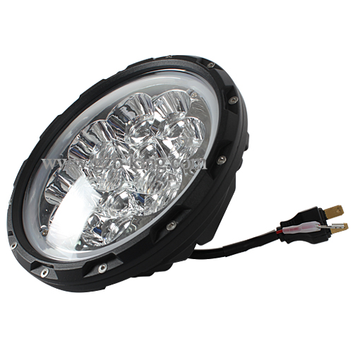 New arrival 7 inch 60 Watts super bright Osram 5D Jeep LED driving light with halo ring