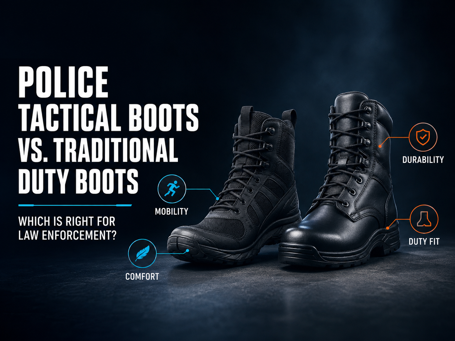 Botas tácticas policiales frente a botas de trabajo tradicionales: ¿cuál es la adecuada para las fuerzas del orden?