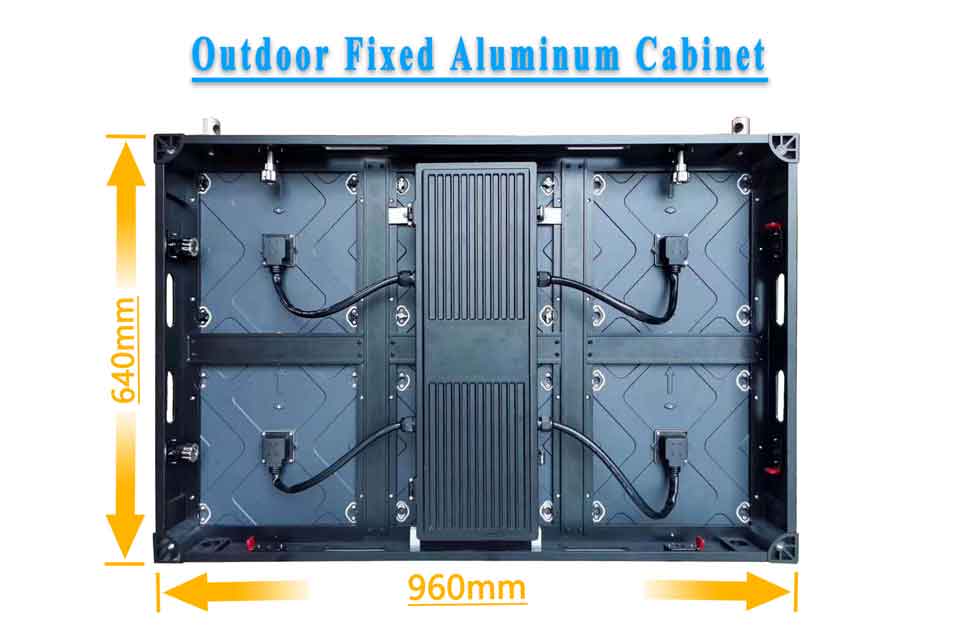 Outdoor-Fixed-Aluminium-Kabinett-kundenspezifischer Größe