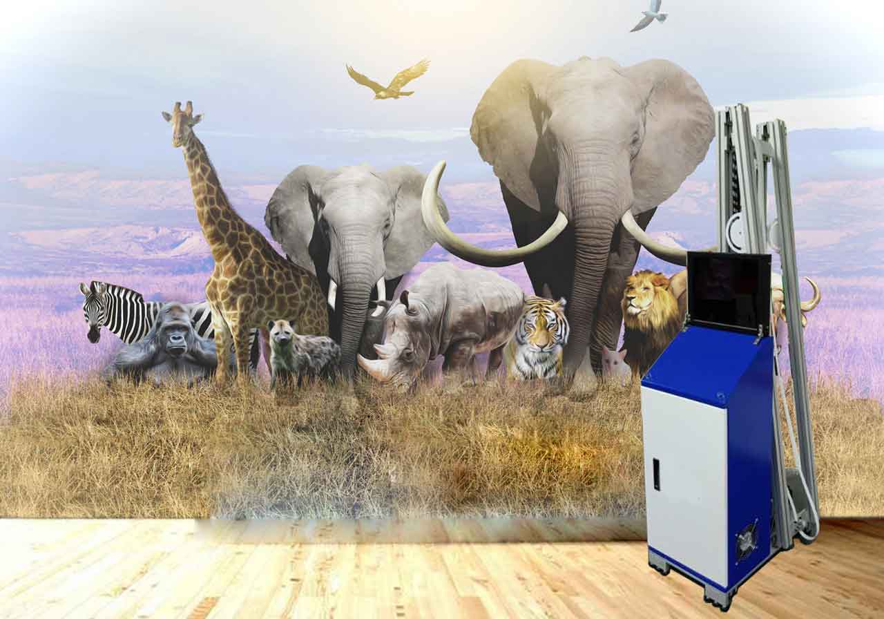 Imprimante murale verticale automatique de papiers peints 3D