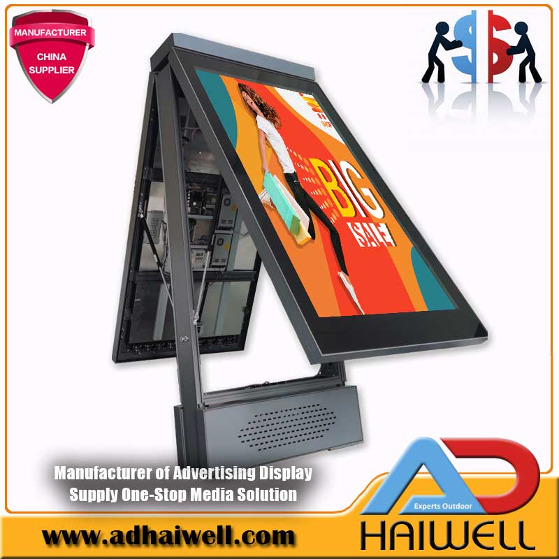 65-Zoll-LCD-MUPI-Digital-Signage-Doppel-LCD-Display für den Außenbereich