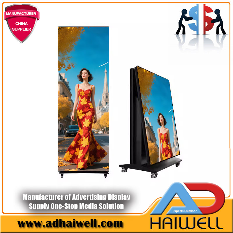 Affichage de l'écran de l'affiche LED pliable | Solutions visuelles de haute qualité