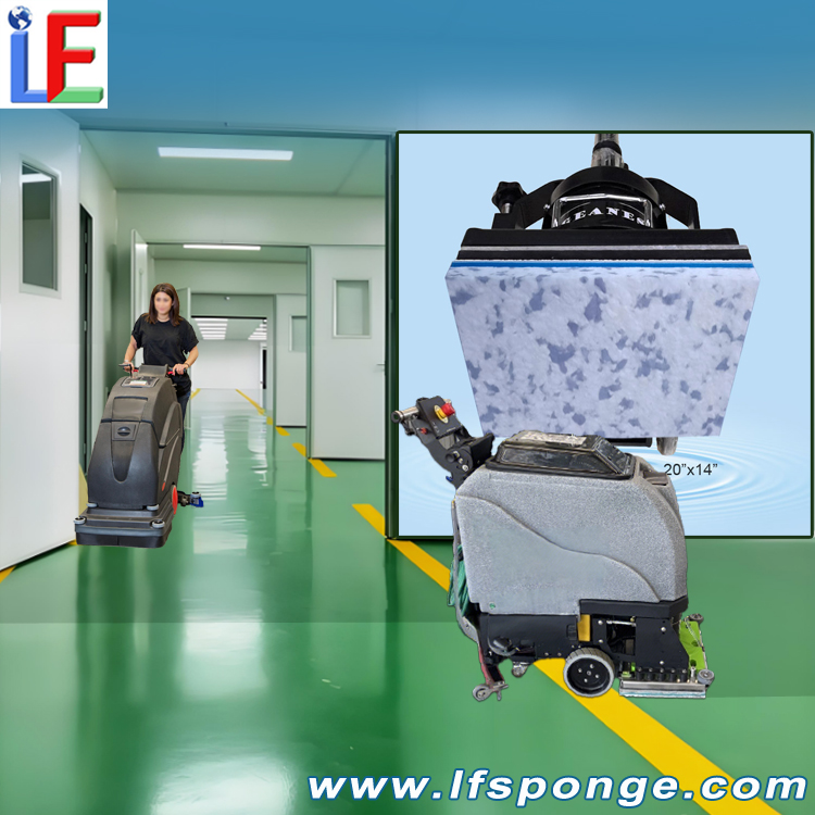 Cleanroom Floor Cleaning Fleece Combo Melamine Rectangular Pad