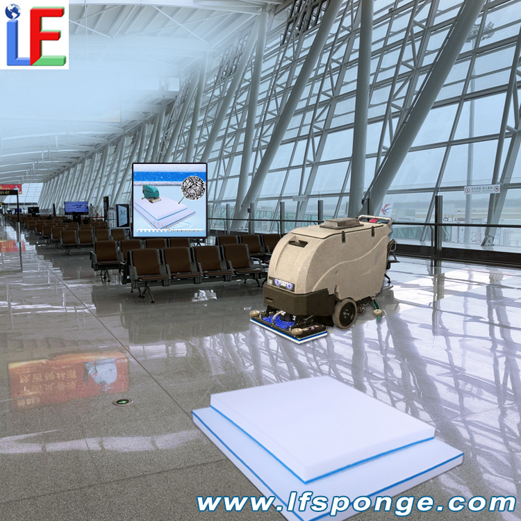 Airport Lounge Floor Cleaning Fleece Melamine Square Pad