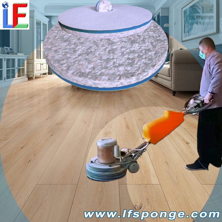  Household Cleaning Rotary Scrubber Fleece Combo Melamine Floor Pad