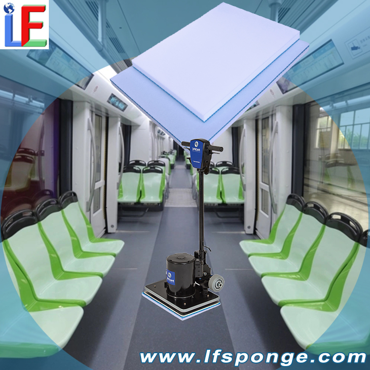 Metro Car Floor Cleaning Fleece Melamine Square Floor Pad