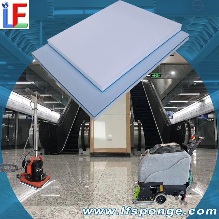Subway Station Waiting Area Cleaning Fleece Melamine Square Floor Pad