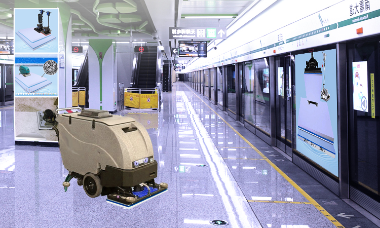 Subway waiting halls Floor Cleaning Pad – Fleece-Composited Melamine Scrubber Pad Compatible with Square Oscillating Floor Scrubbers.jpg