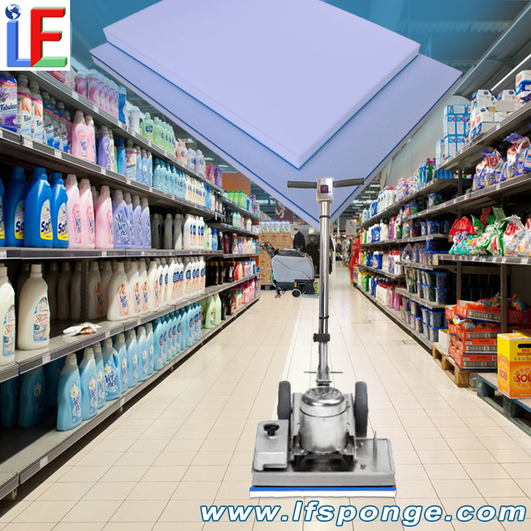  Mall & Supermarket Floor Cleaning Fleece Melamine Square Floor Pad