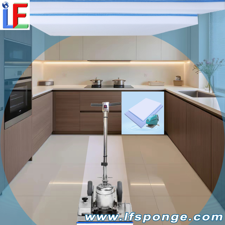 Household Floor Cleaning Fleece Melamine Square Floor Pad