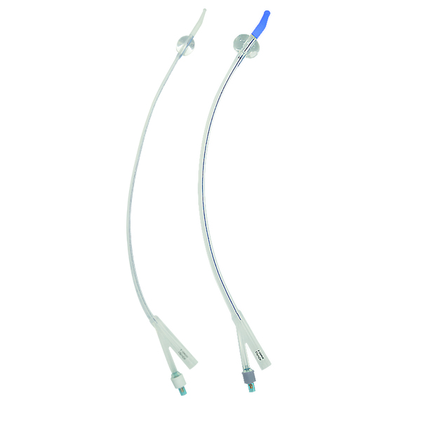 All Silicone Foley Catheter with Tiemann Tip 