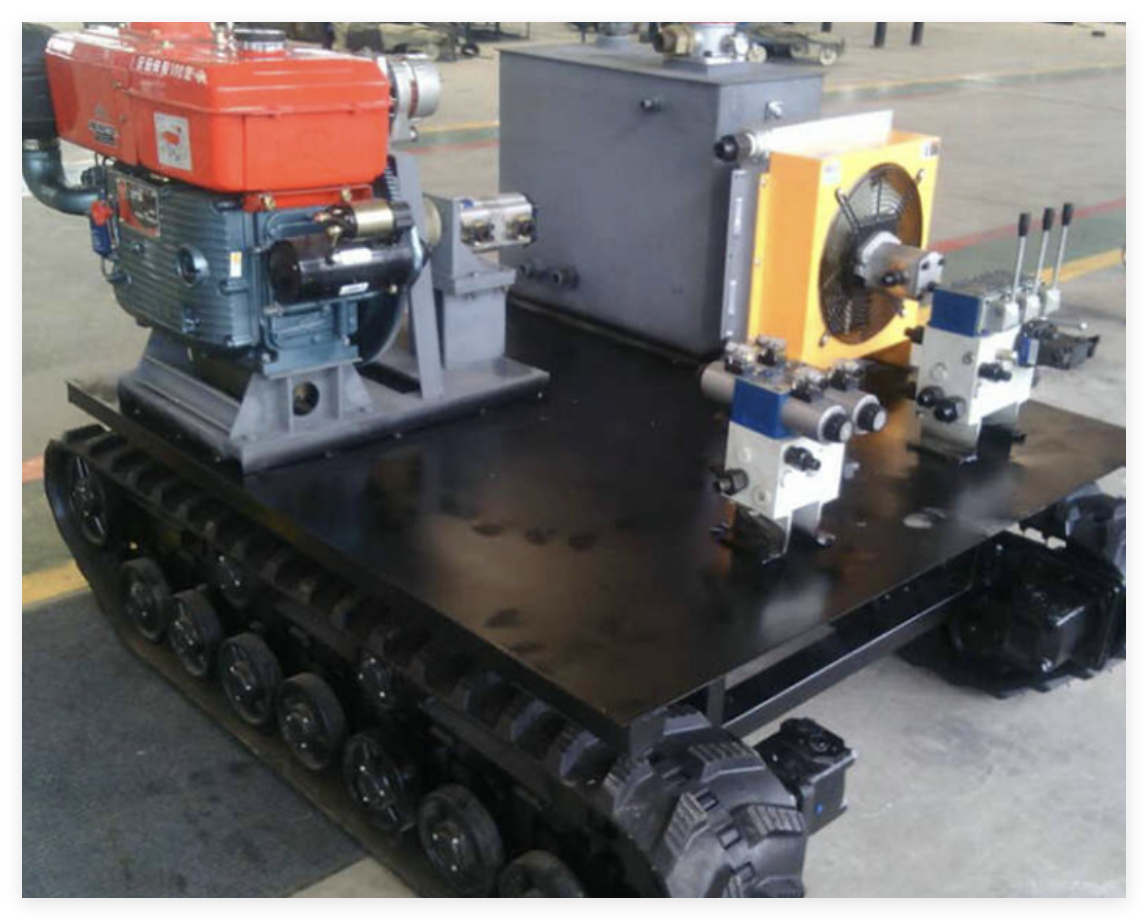 The Toothed Rubber Track Chassis Is An Electric Off-road Chassis Capable of Carrying People