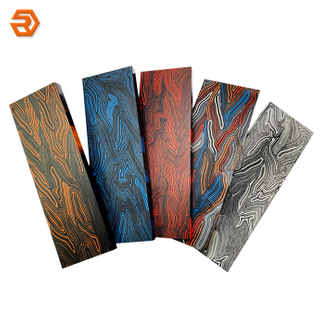 Fiberglass Damascus G10 Sheet for Making Knife Handle